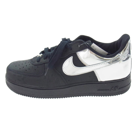 NIKE ナイキ HF2885-001 Air Force 1 Low Black and Metallic Silver エアフォース1 ローカット スニーカー ブラック系 27.5cm【新古品】【未使用】【中古】