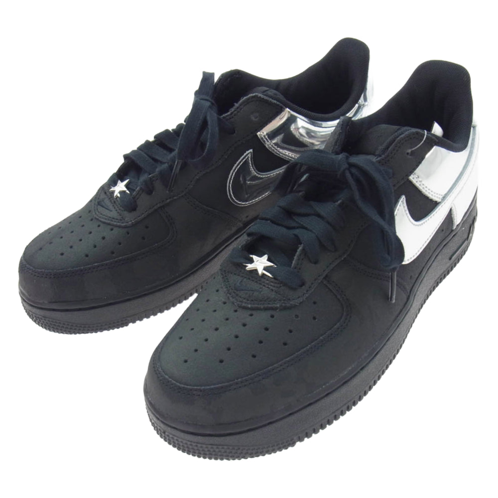 NIKE ナイキ HF2885-001 Air Force 1 Low Black and Metallic Silver エアフォース1 ローカット スニーカー ブラック系 27.5cm【新古品】【未使用】【中古】