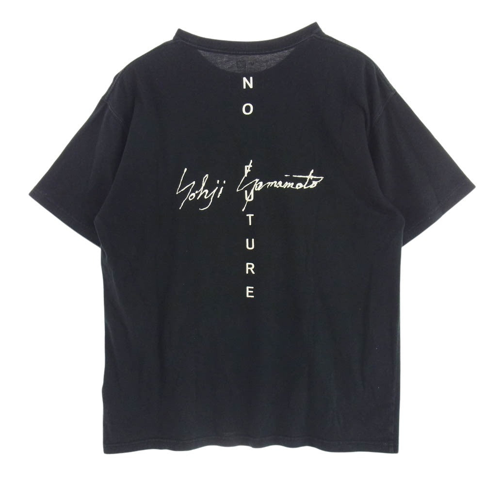 Yohji Yamamoto POUR HOMME ヨウジヤマモトプールオム 21ss HD-T97-082 × NEW ERA PT TEE ニューエラ NO FUTURE ノーフューチャー 半袖 Tシャツ ブラック系 XXL【中古】