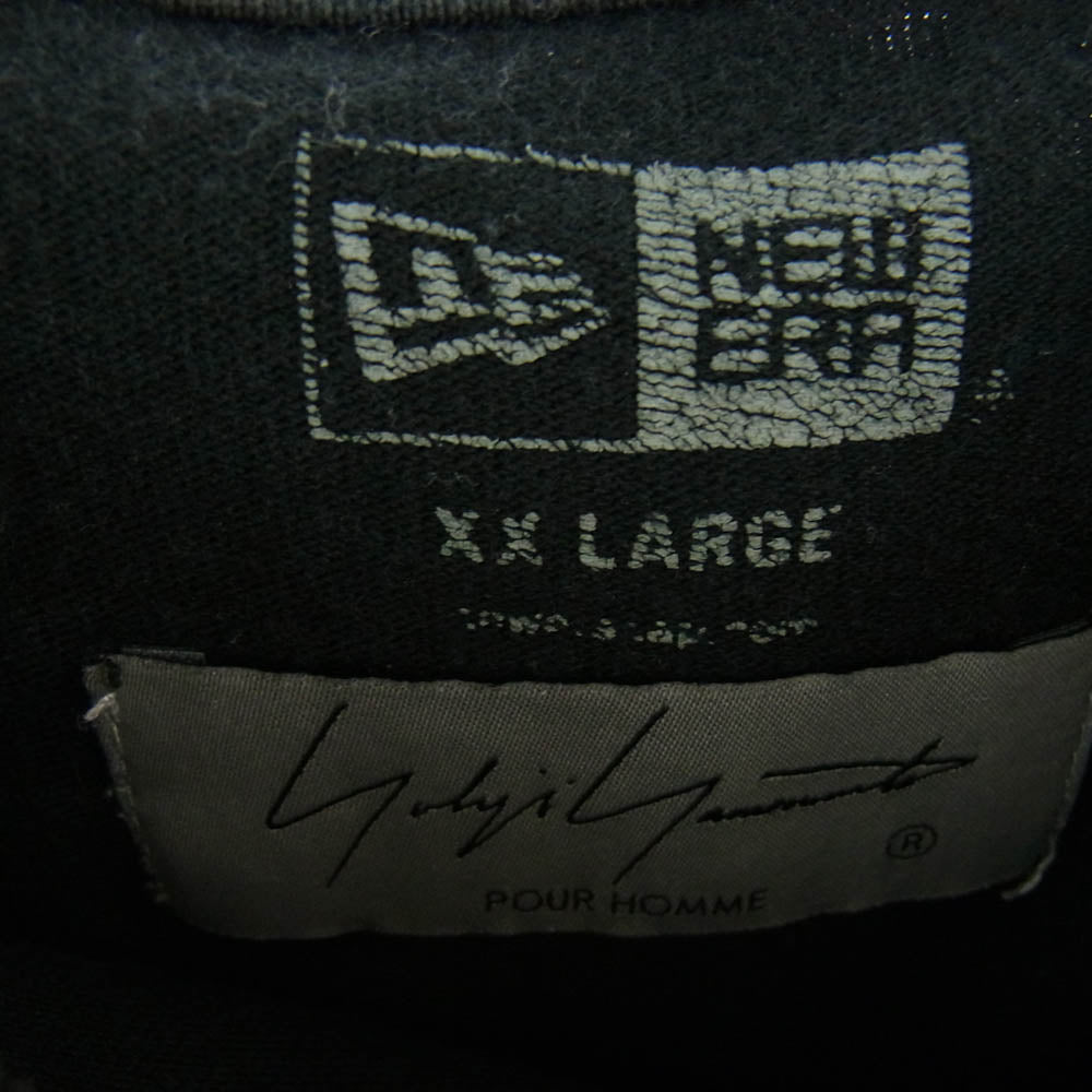 Yohji Yamamoto POUR HOMME ヨウジヤマモトプールオム 21ss HD-T97-082 × NEW ERA PT TEE ニューエラ NO FUTURE ノーフューチャー 半袖 Tシャツ ブラック系 XXL【中古】