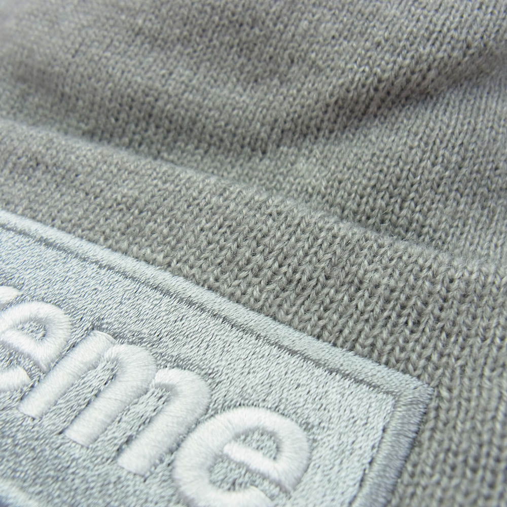 Supreme シュプリーム 24AW New Era Box Logo Beanie ニューエラ ボックスロゴ ビーニー ニット帽 グレー系【美品】【中古】