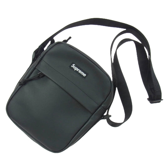 Supreme シュプリーム 23AW Leather Shoulder Bag レザー ウエストバッグ ブラック系【中古】