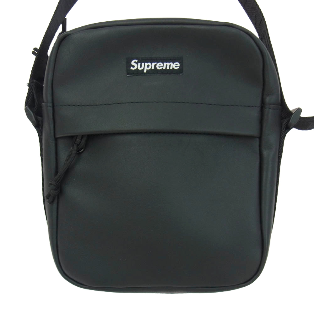 Supreme シュプリーム 23AW Leather Shoulder Bag レザー ウエストバッグ ブラック系【中古】