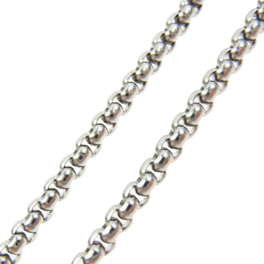 DIESEL ディーゼル ダブル リング ネックレス シルバー系【中古】