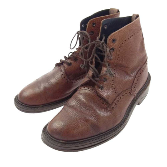 Tricker's トリッカーズ カントリー ブローグ レースアップ ブーツ ブラウン系【中古】