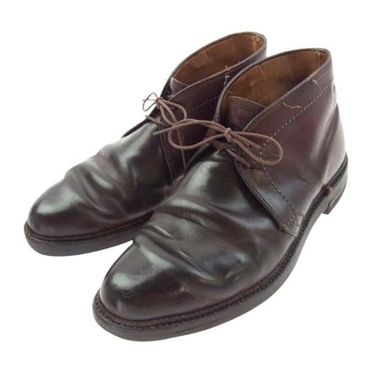 ALDEN オールデン コードバン レザー チャッカブーツ ブラウン系 7【中古】