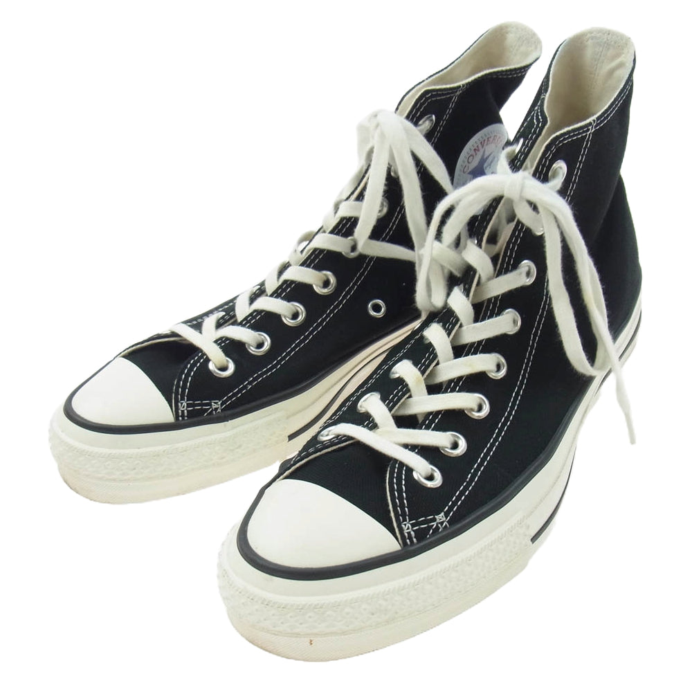 CONVERSE コンバース CANVAS ALL STAR J HI キャンバス オールスター ジャパン ハイカット スニーカー ブラック系 8【中古】