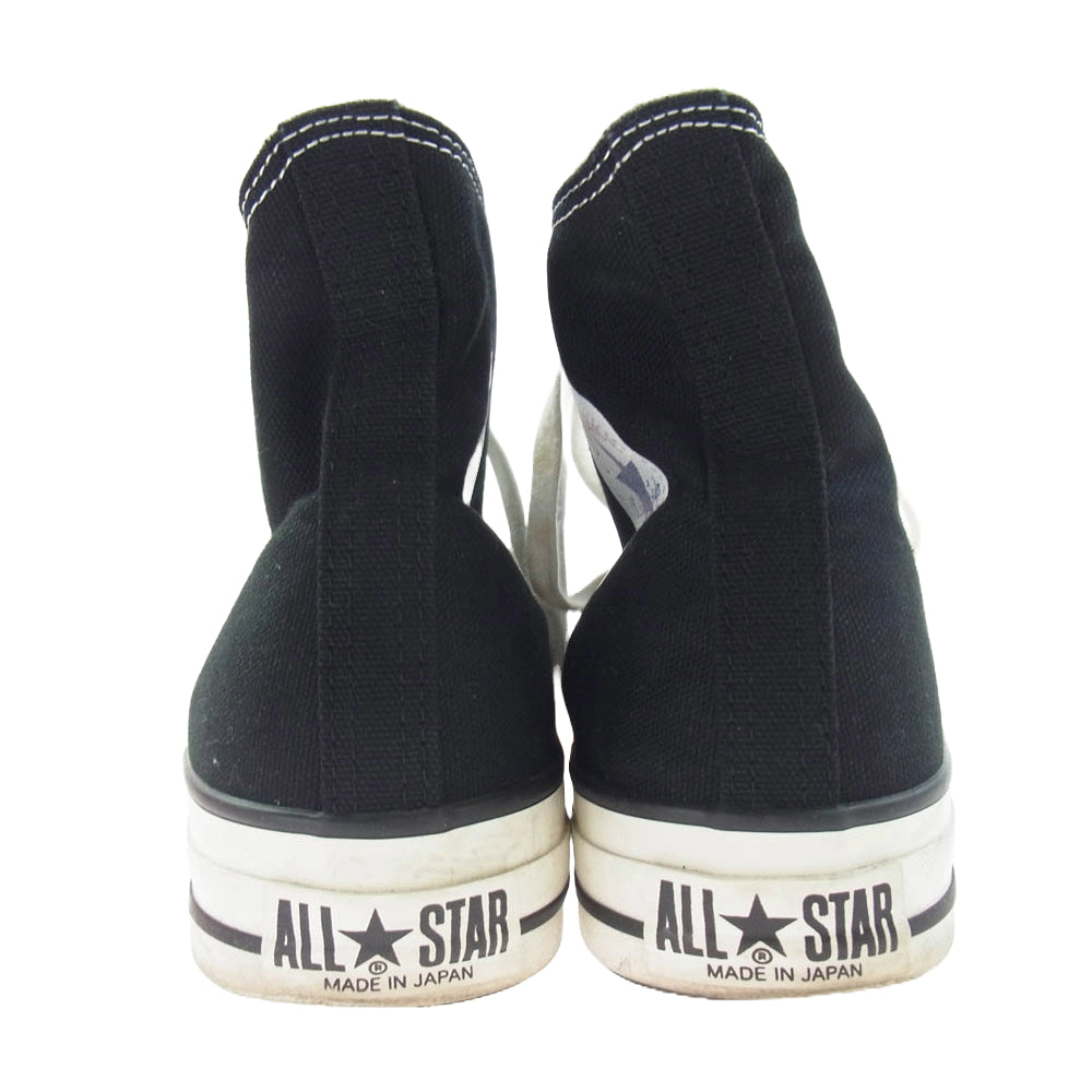 CONVERSE コンバース CANVAS ALL STAR J HI キャンバス オールスター ジャパン ハイカット スニーカー ブラック系 8【中古】