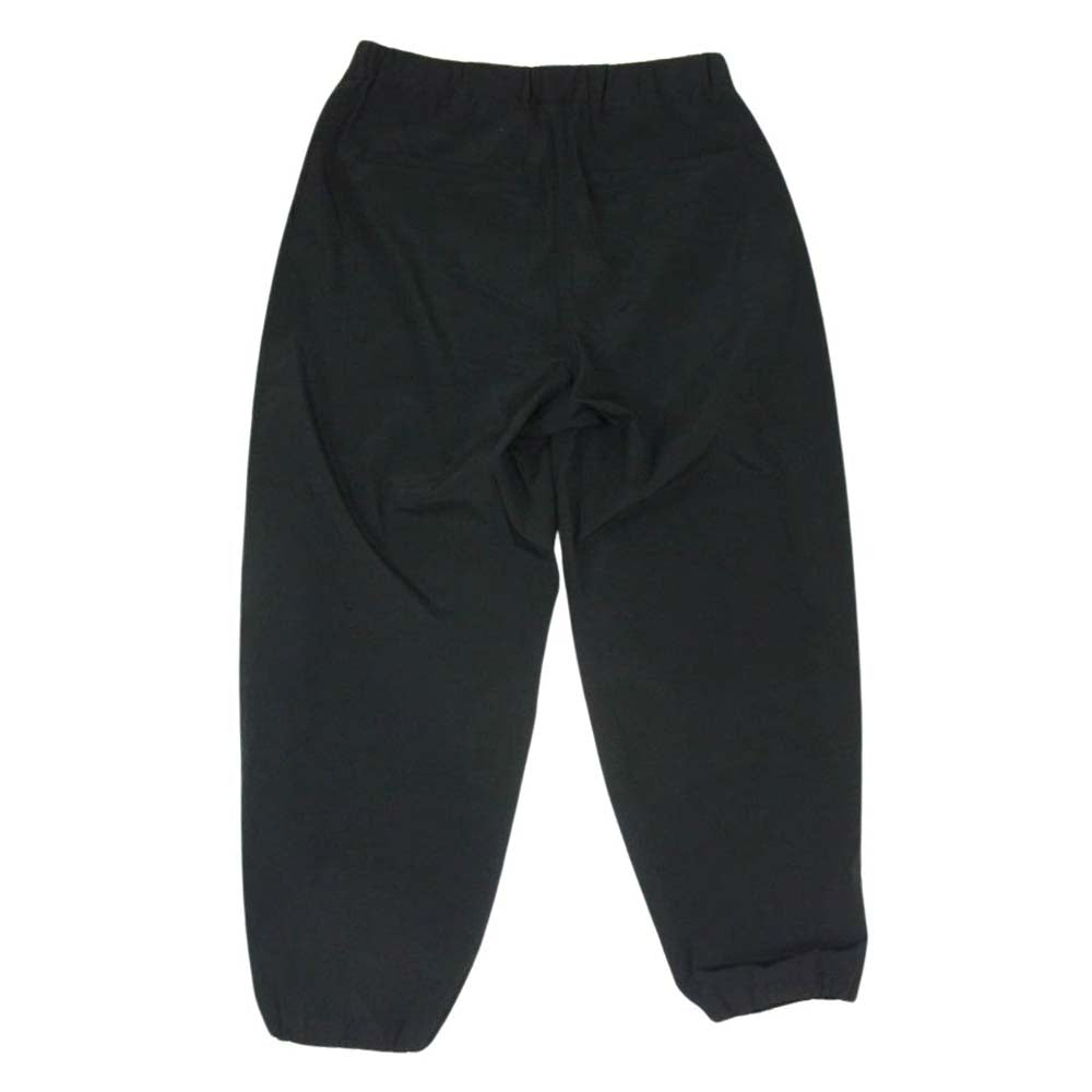 GRAPHPAPER グラフペーパー 23SS GM231-40026 Semi-Dull Poplin Track Pants 強撚コットン ポプリン トラックパンツ イージーパンツ ブラック系 1【中古】