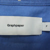 GRAPHPAPER グラフペーパー 22AW GM224-50042B OVERSIZED BD PULLOVER SHIRT オーバーサイズ プルオーバー ボタンダウン 長袖 シャツ ブルー系 F【中古】