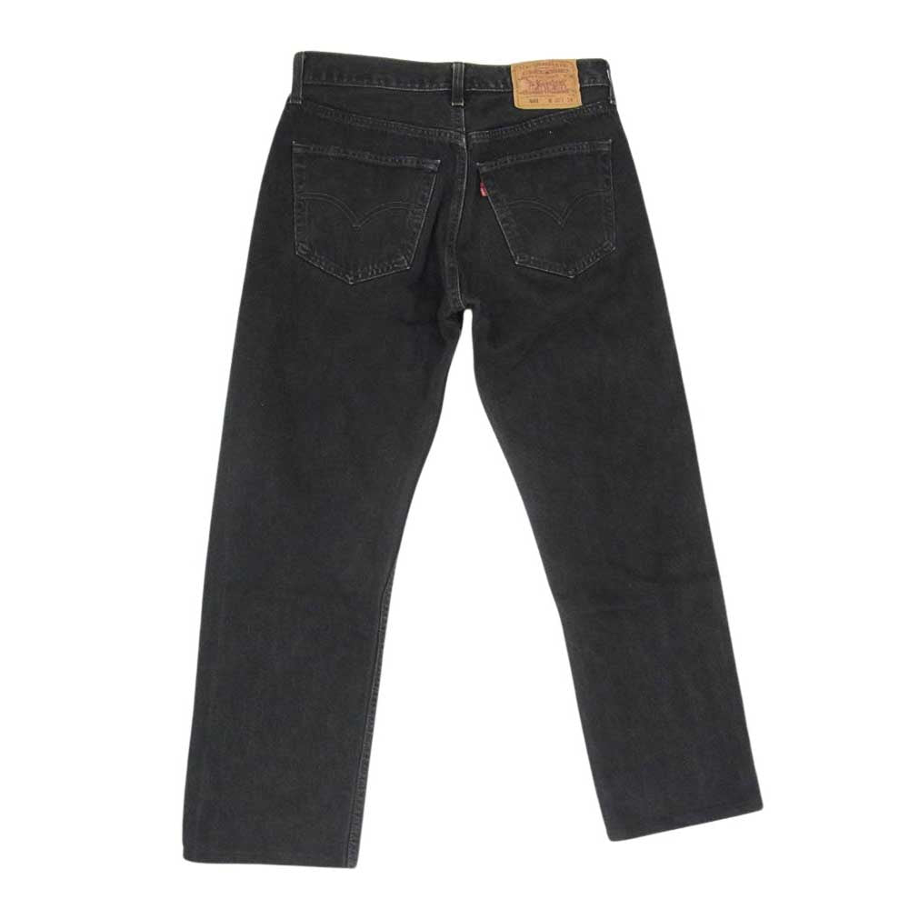 Levi's リーバイス 00's 501 ボタンフライ ストレート デニムパンツ ブラック系 30【中古】