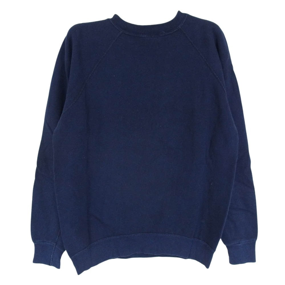 Champion チャンピオン 80's トリコタグ カレッジプリント スウェット ネイビー系 M【中古】