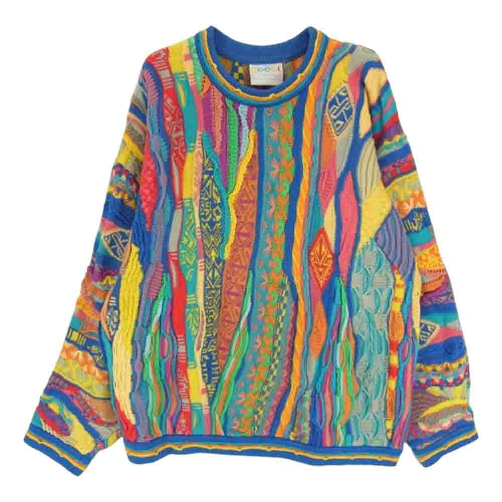 ヴィンテージ 90s COOGI クージー 3D コットン ニット セーター マルチカラー系 M【中古】