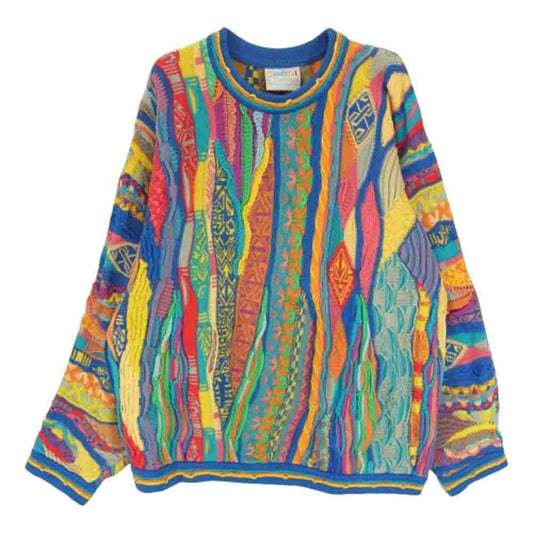 ヴィンテージ 90s COOGI クージー 3D コットン ニット セーター マルチカラー系 M【中古】