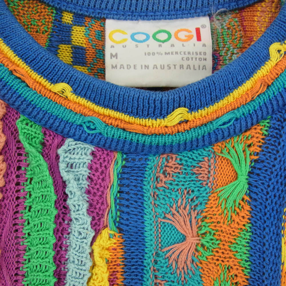 ヴィンテージ 90s COOGI クージー 3D コットン ニット セーター マルチカラー系 M【中古】
