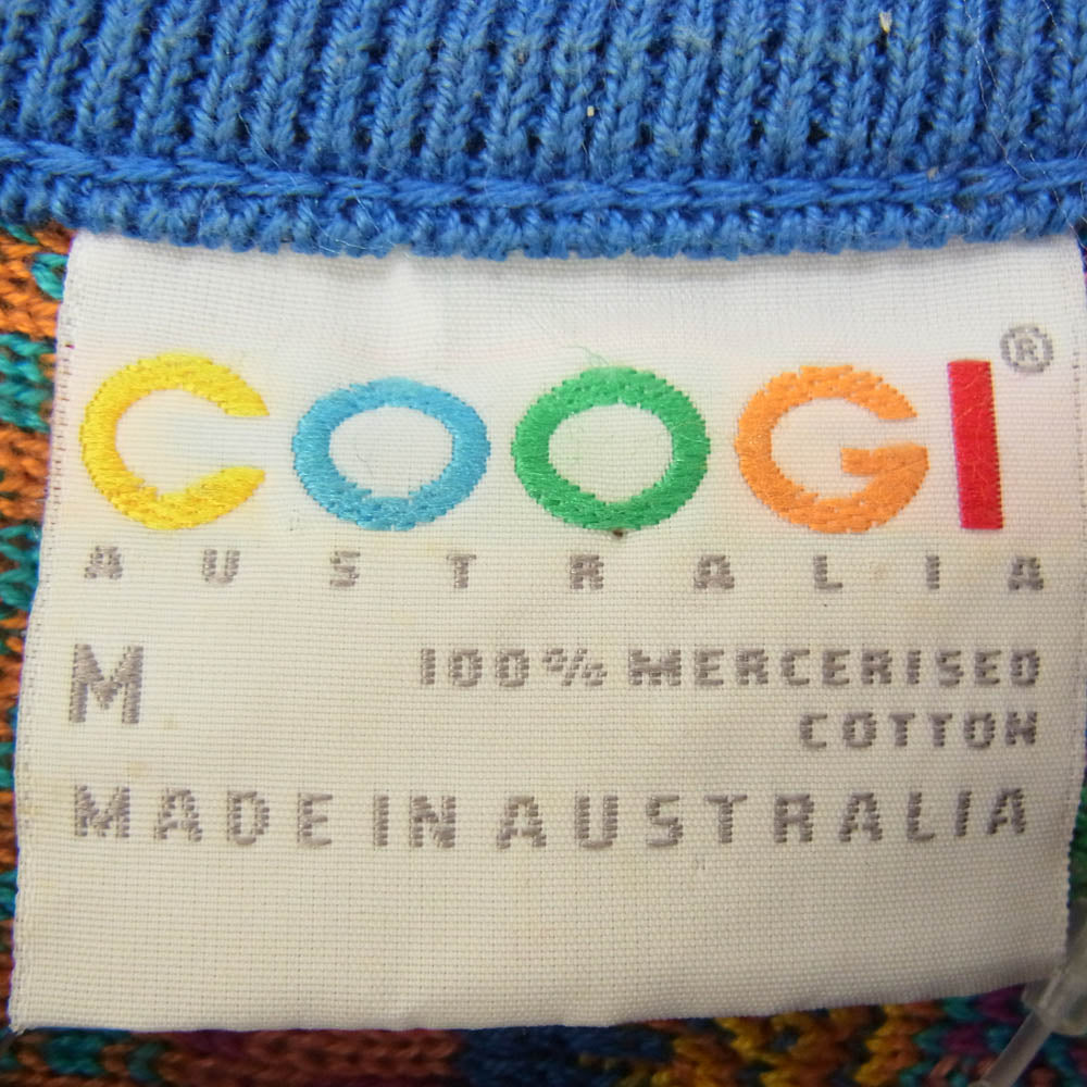 ヴィンテージ 90s COOGI クージー 3D コットン ニット セーター マルチカラー系 M【中古】