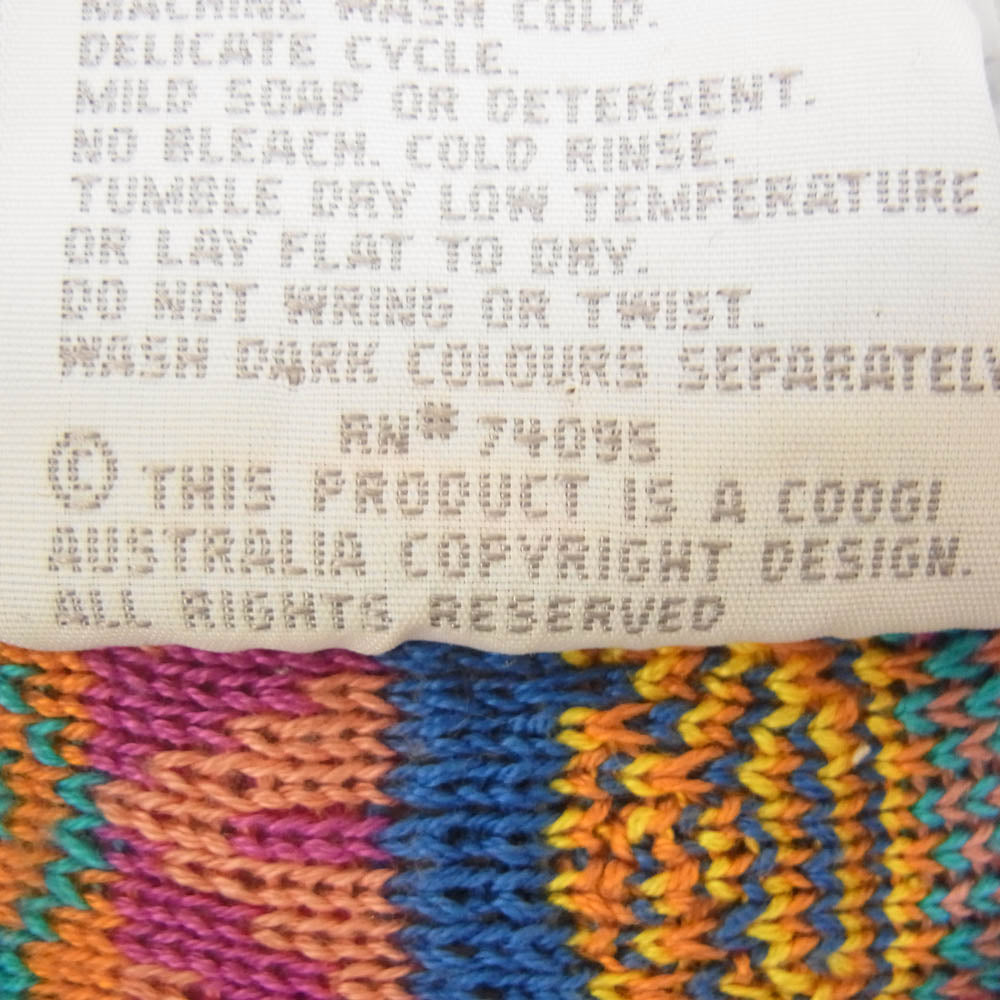 ヴィンテージ 90s COOGI クージー 3D コットン ニット セーター マルチカラー系 M【中古】