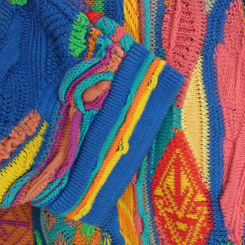 ヴィンテージ 90s COOGI クージー 3D コットン ニット セーター マルチカラー系 M【中古】