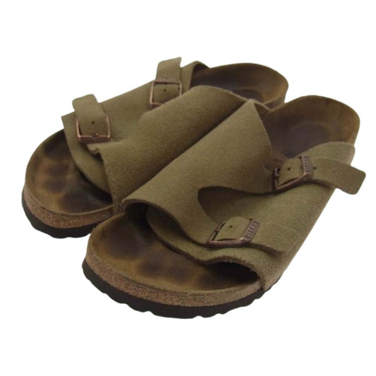 BIRKENSTOCK ビルケンシュトック Zurich チューリッヒ スエード サンダル ライトブラウン系 37【中古】