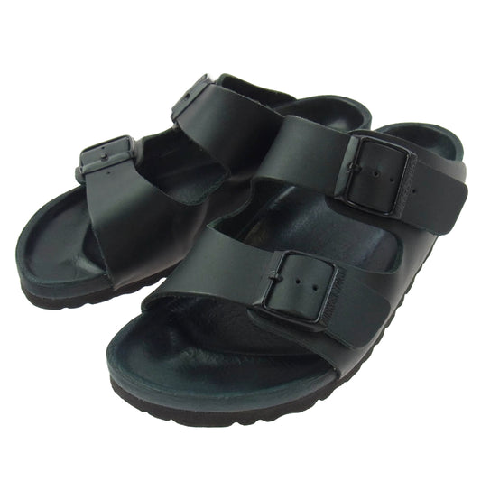BIRKENSTOCK ビルケンシュトック ARIZONA アリゾナ レザー サンダル ブラック系 ダークグリーン系 37【中古】