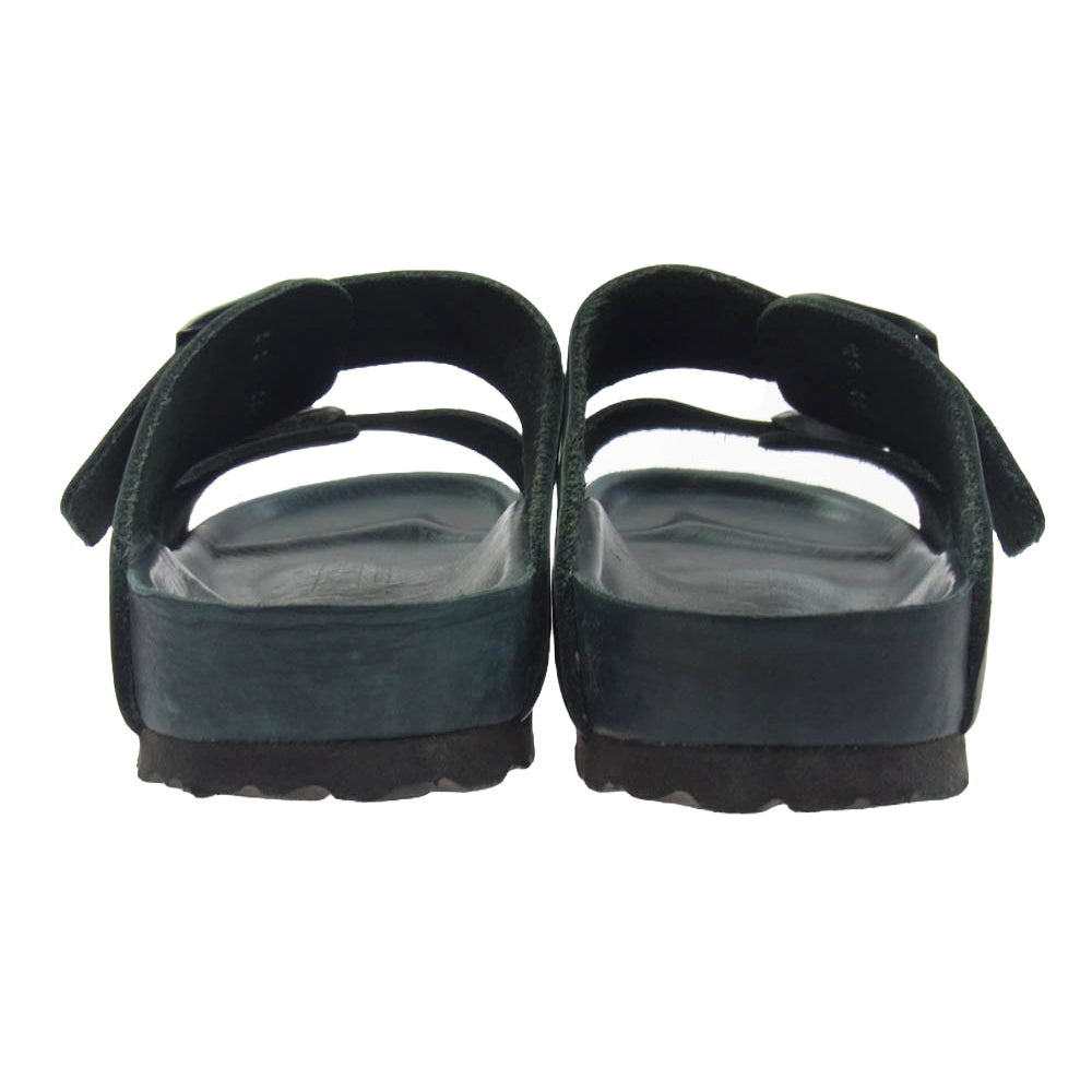 BIRKENSTOCK ビルケンシュトック ARIZONA アリゾナ レザー サンダル ブラック系 ダークグリーン系 37【中古】