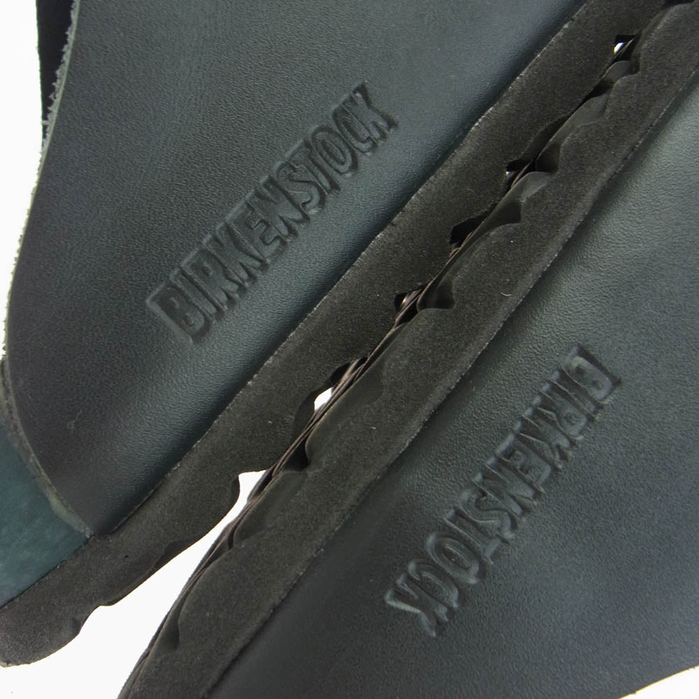 BIRKENSTOCK ビルケンシュトック ARIZONA アリゾナ レザー サンダル ブラック系 ダークグリーン系 37【中古】