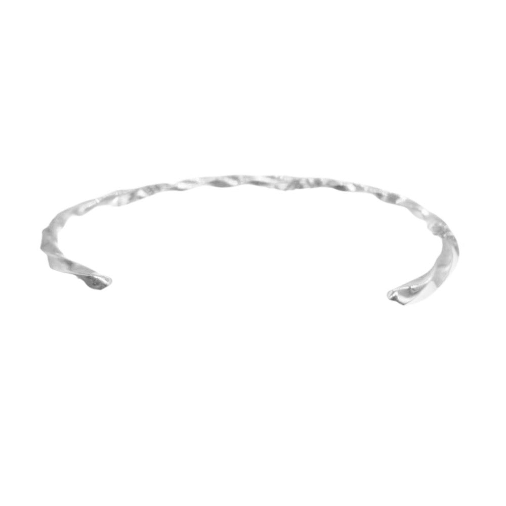 レザーアンドシルバーモト NATIVE STAMP BANGLE NARROW ネイティブ スタンプ バングル シルバー系【中古】
