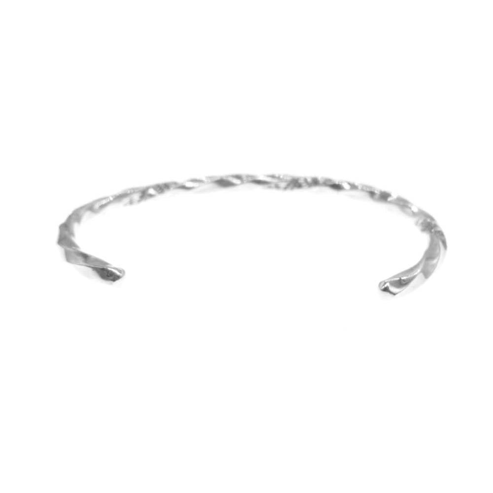 レザーアンドシルバーモト NATIVE STAMP BANGLE NARROW ネイティブ スタンプ バングル シルバー系【中古】