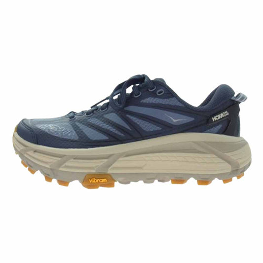 HOKA ONE ONE ホカ オネオネ 1126851 MAFATE SPEED 2 マファテ スピード 2 ローカット スニーカー ネイビー系 ブルー系 24.0cm【極上美品】【中古】