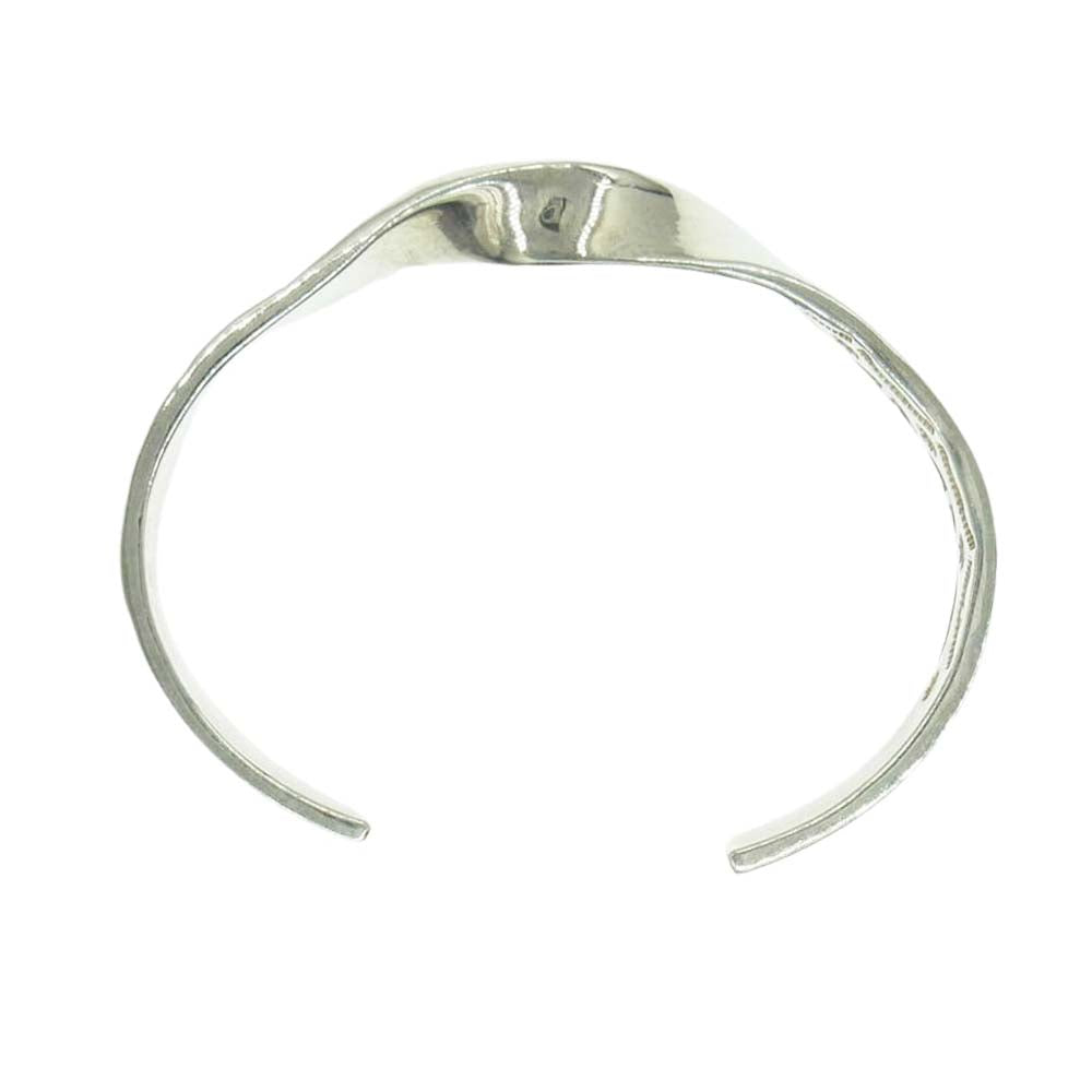 レザーアンドシルバーモト CONTEMPORARY NATIVE STAMP BANGLE ネイティブ スタンプ バングル シルバー系【中古】