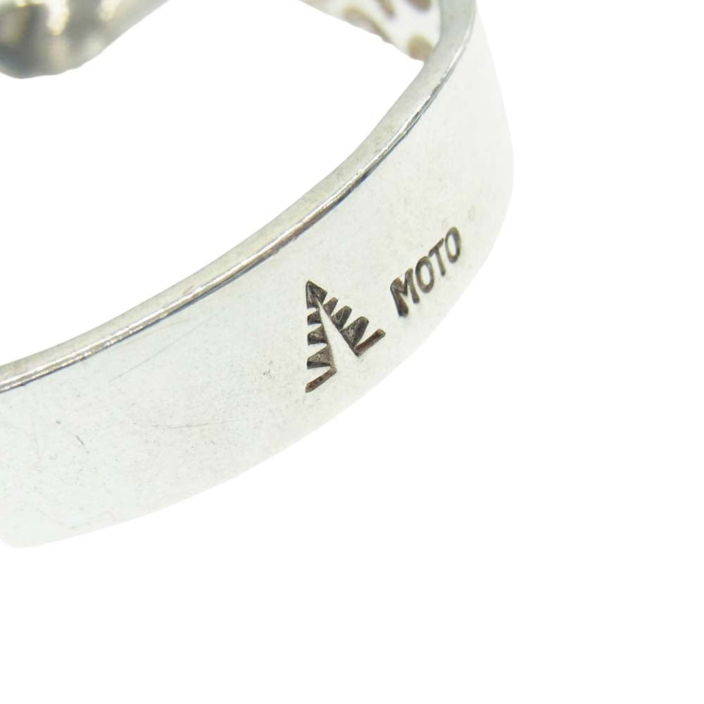 レザーアンドシルバーモト CONTEMPORARY NATIVE STAMP BANGLE ネイティブ スタンプ バングル シルバー系【中古】