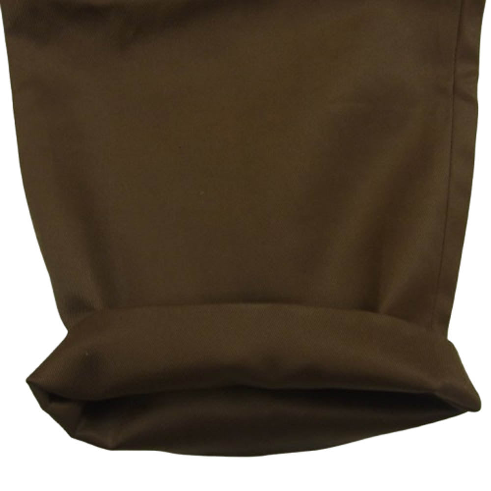 TOMORROWLAND トゥモローランド 1タック テーパード パンツ コットン 日本製 ブラウン系 XS【美品】【中古】