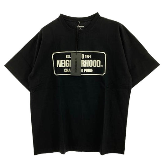NEIGHBORHOOD ネイバーフッド 222PCNH-ST01 Tokyo Craft with Pride Tee フロントプリント Tシャツ 半袖カットソー ブラック ブラック系 L【新古品】【未使用】【中古】