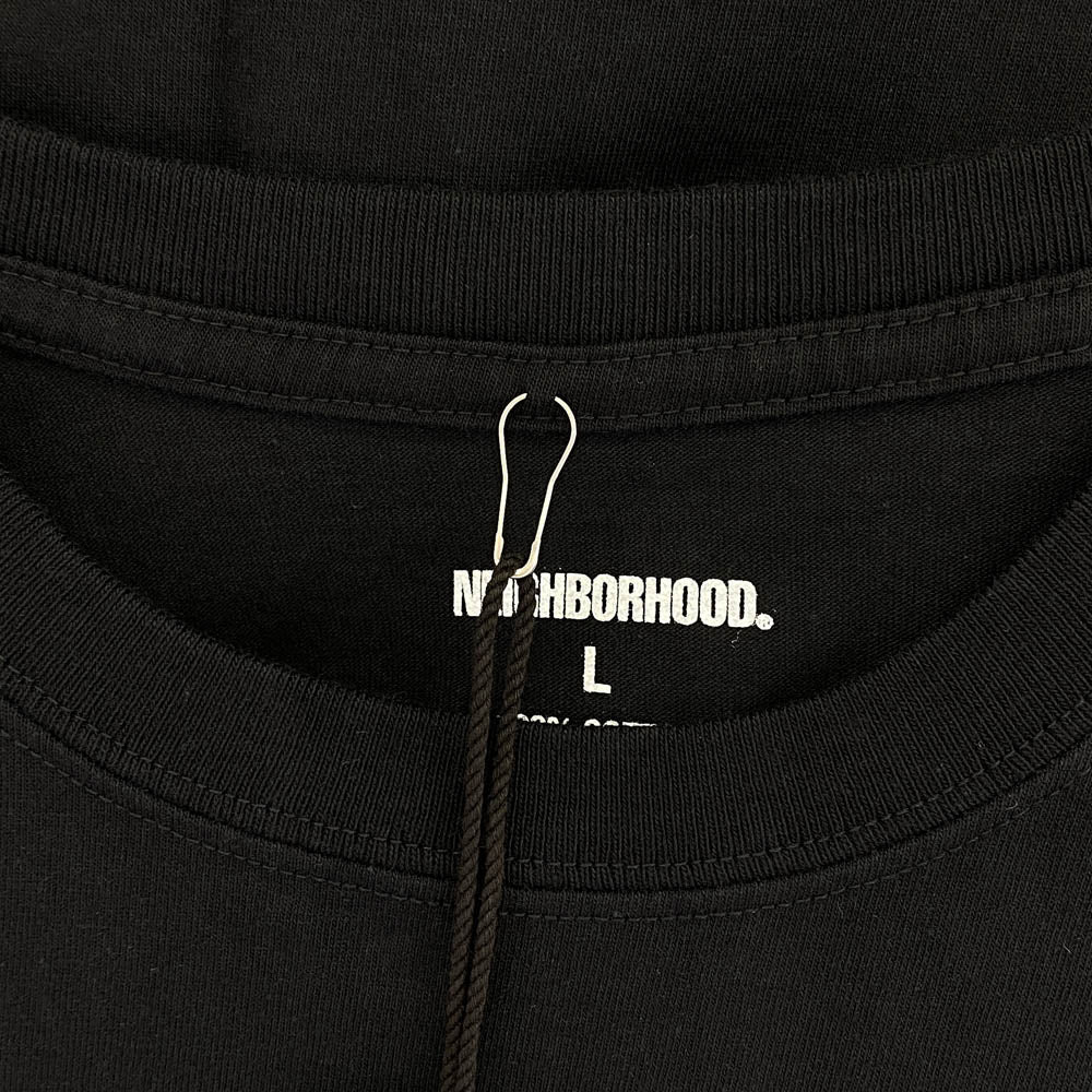 NEIGHBORHOOD ネイバーフッド 222PCNH-ST01 Tokyo Craft with Pride Tee フロントプリント Tシャツ 半袖カットソー ブラック ブラック系 L【新古品】【未使用】【中古】