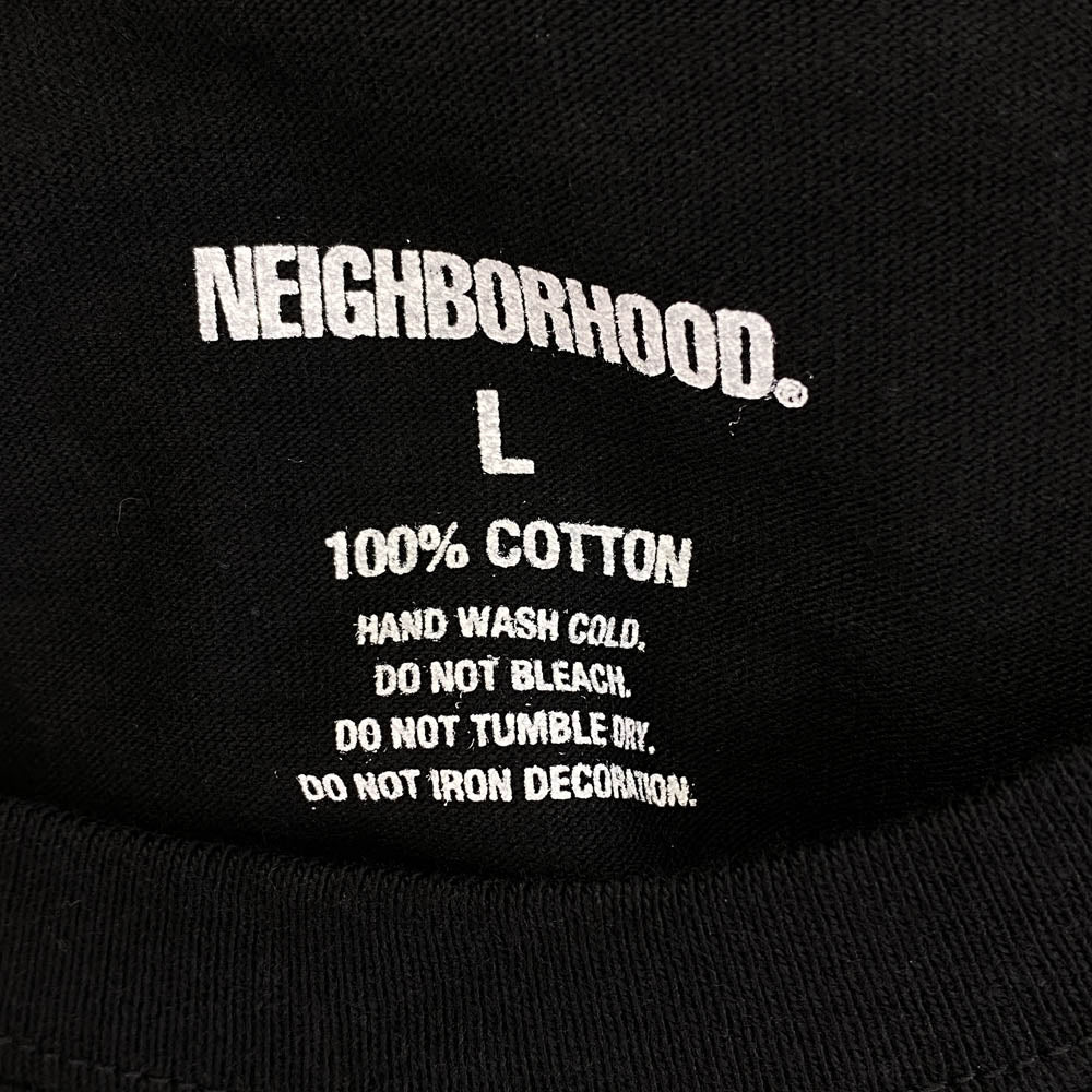 NEIGHBORHOOD ネイバーフッド 222PCNH-ST01 Tokyo Craft with Pride Tee フロントプリント Tシャツ 半袖カットソー ブラック ブラック系 L【新古品】【未使用】【中古】