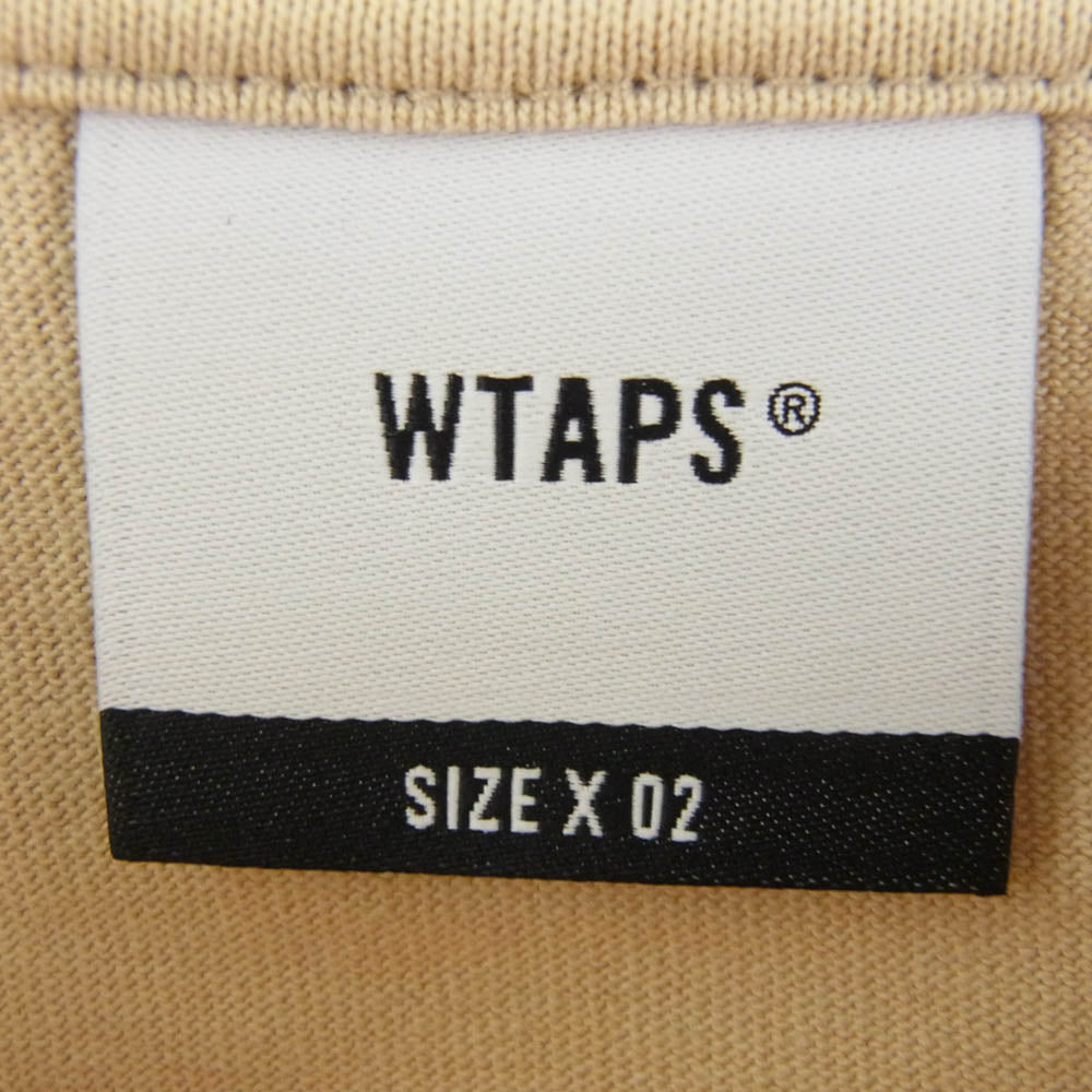 WTAPS ダブルタップス 22SS 221ATDT-STM03S MOON&STAR SS COTTON ムーン&スター 半袖 Tシャツ ベージュ系 2【美品】【中古】