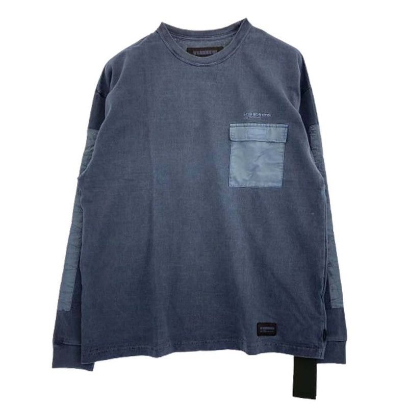 NEIGHBORHOOD ネイバーフッド 23AW 232UNNH-CSM05 Pigment Dyed T-Shirt ピグメントダイ 長袖カットソー インディゴブルー系 XL【新古品】【未使用】【中古】