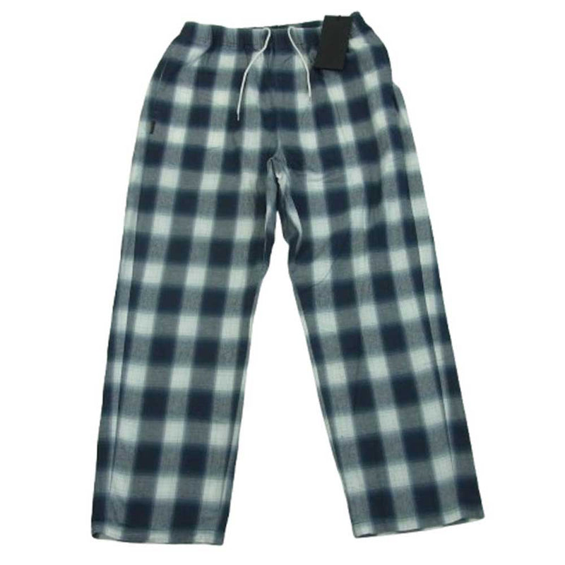 NEIGHBORHOOD ネイバーフッド 20AW 201ARNH-PTM03 B&C C-PT オンブレチェック イージー パンツ ネイビー系 ホワイト系 S【新古品】【未使用】【中古】