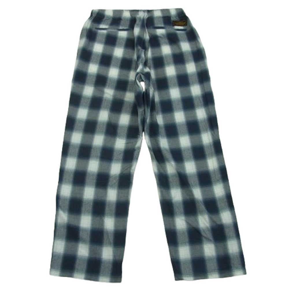 NEIGHBORHOOD ネイバーフッド 20AW 201ARNH-PTM03 B&C C-PT オンブレチェック イージー パンツ ネイビー系 ホワイト系 S【新古品】【未使用】【中古】
