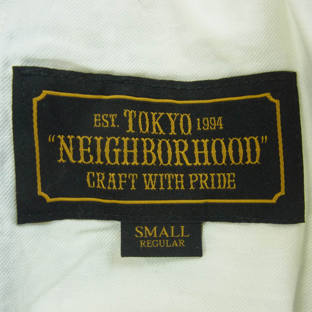 NEIGHBORHOOD ネイバーフッド 20AW 201ARNH-PTM03 B&C C-PT オンブレチェック イージー パンツ ネイビー系 ホワイト系 S【新古品】【未使用】【中古】