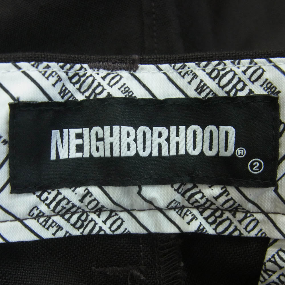 NEIGHBORHOOD ネイバーフッド 20AW 202SPNH-PTM04 WP SLIM EC-PT スリム ワーク パンツ 日本製 ブラック系 S【美品】【中古】