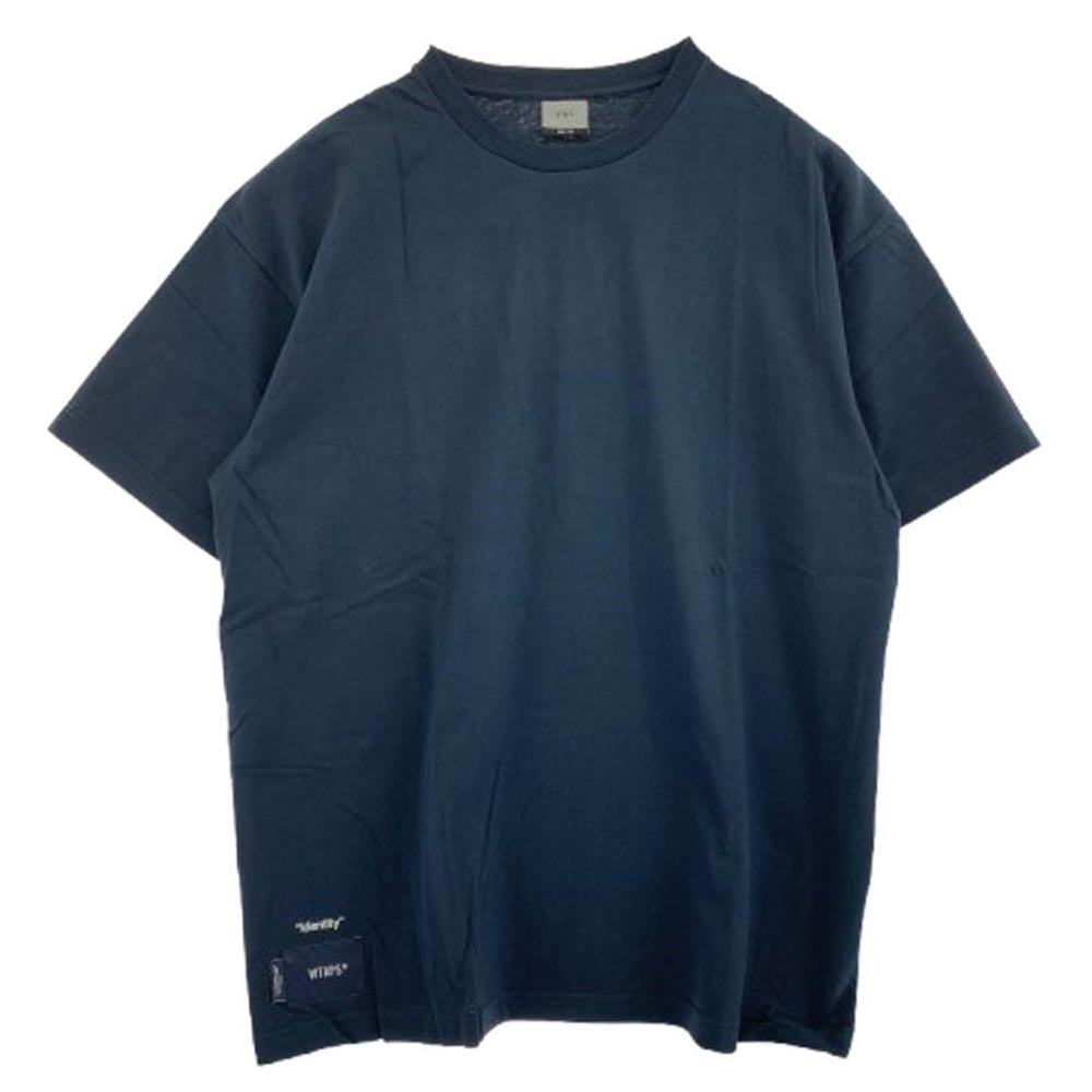 WTAPS ダブルタップス 22SS 221ATDT-STM07S IDENTITY SS COTTON アイデンティティー ショートスリーブ 半袖 Tシャツ ネイビー ネイビー系 3【新古品】【未使用】【中古】