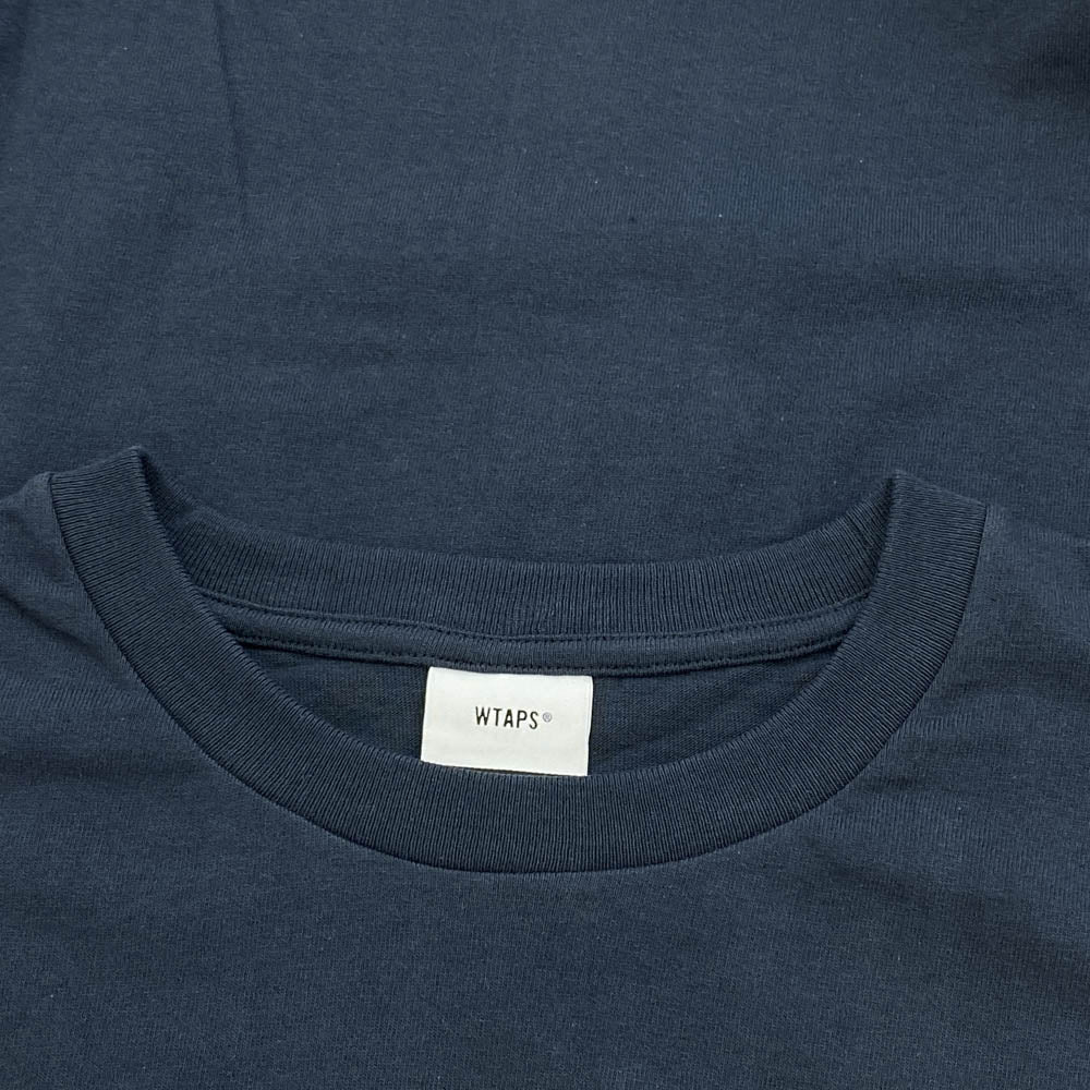 WTAPS ダブルタップス 22SS 221ATDT-STM07S IDENTITY SS COTTON アイデンティティー ショートスリーブ 半袖 Tシャツ ネイビー ネイビー系 3【新古品】【未使用】【中古】