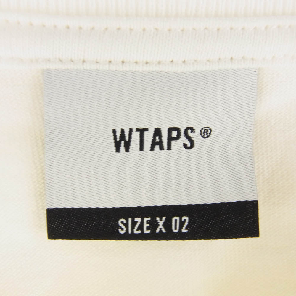 WTAPS ダブルタップス 22SS 221ATDT-STM07S IDENTITY SS COTTON アイデンティティー ショートスリーブ 半袖 Tシャツ ホワイト ホワイト系 2【新古品】【未使用】【中古】