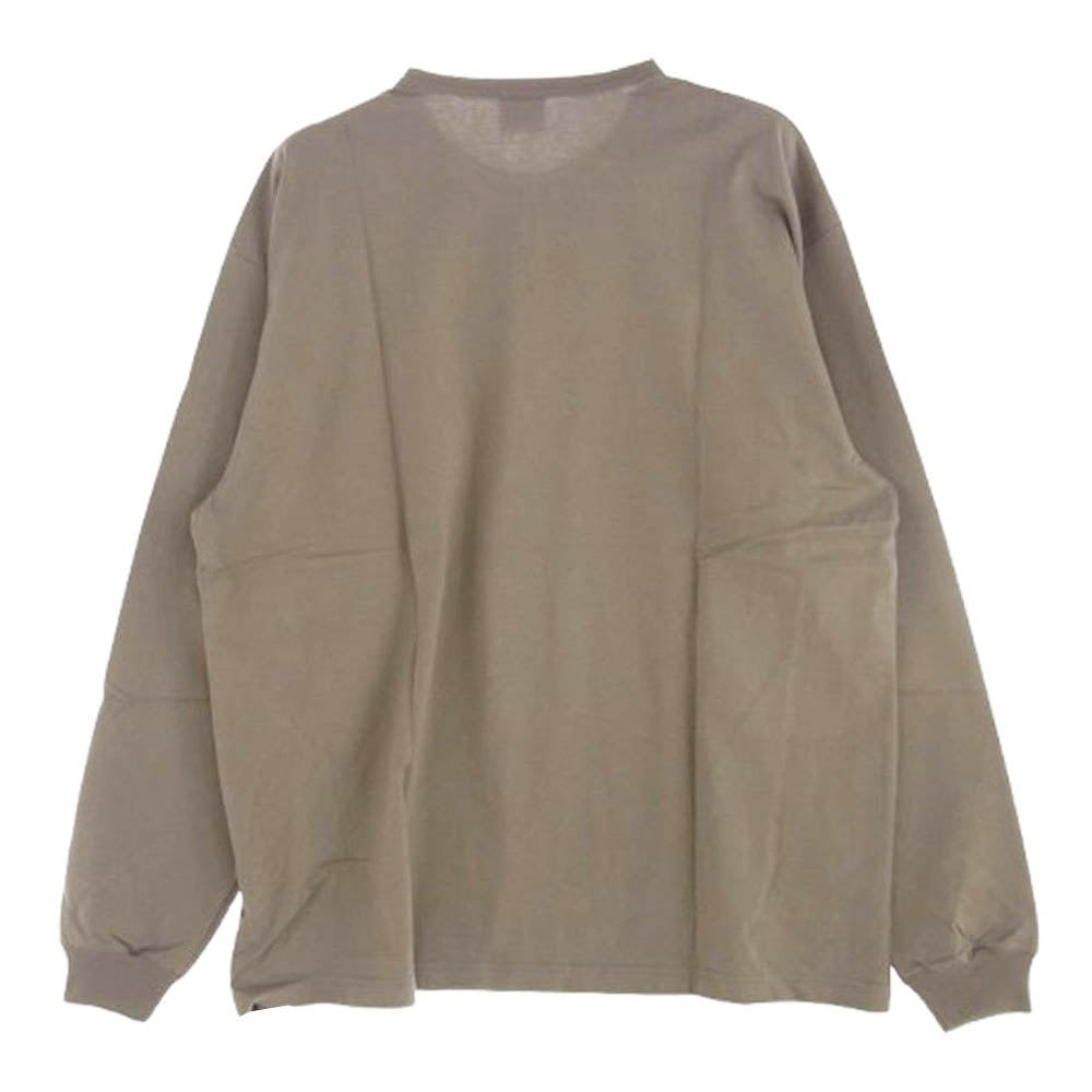 WTAPS ダブルタップス 20AW 202ATDT-CSM16 OG LS COPO 刺繍 長袖カットソー ベージュ系 4【極上美品】【中古】