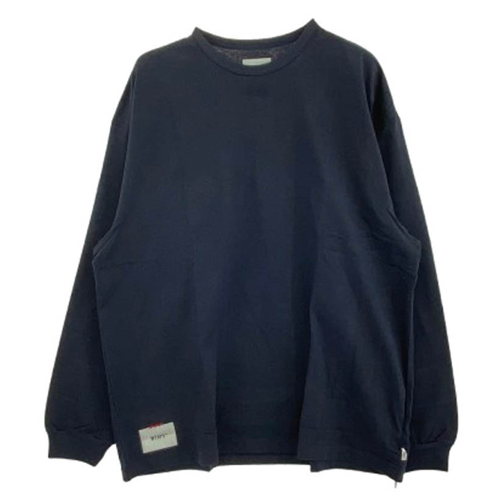 WTAPS ダブルタップス 23SS 231ATDT-CSM11 DESIGN 02 LS COTTON DSQD バックプリント 長袖カットソー ネイビー系 4【極上美品】【中古】