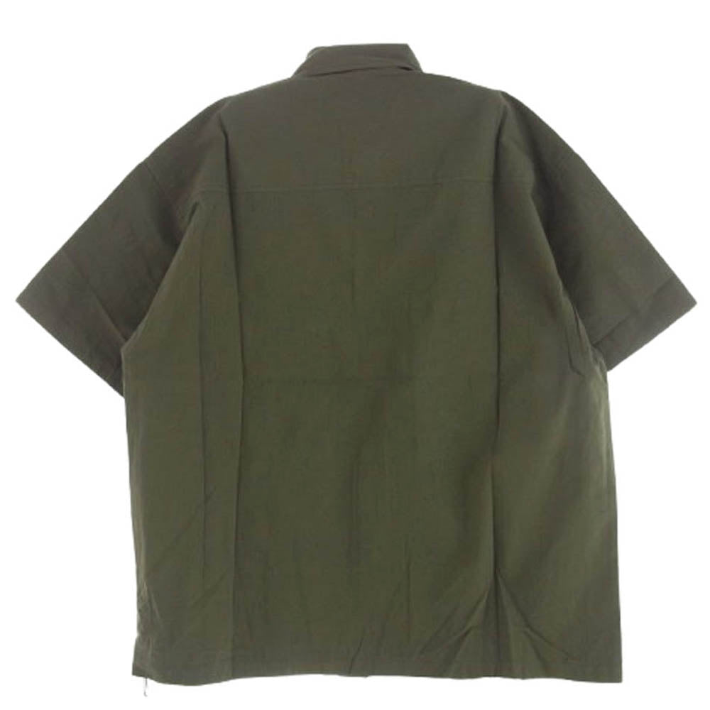 WTAPS ダブルタップス 22SS 221WVDT-SHM07 SHORT SLEEVE EXP SHIRT 半袖シャツ カーキ系 2【極上美品】【中古】