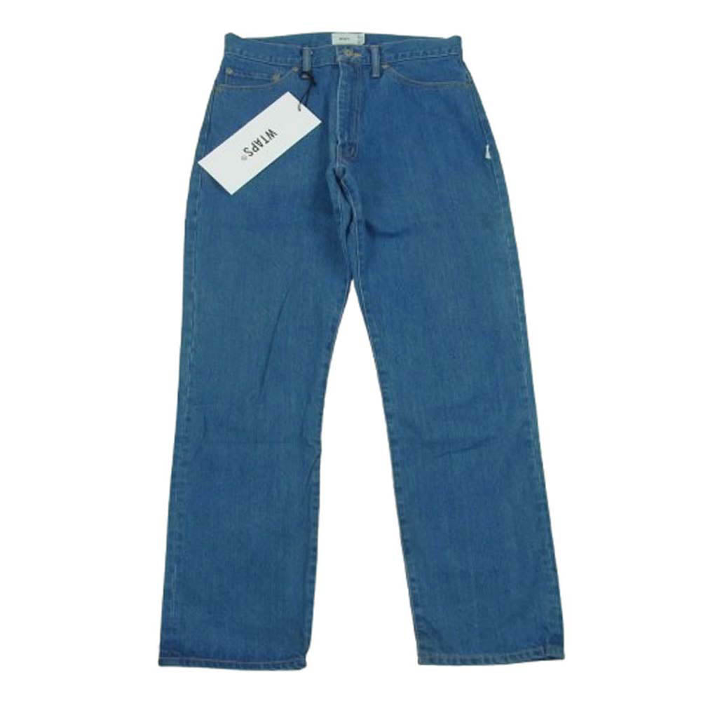WTAPS ダブルタップス 21AW 212WVDT-PTM06 BLUES BAGGY 02 TROUSERS COTTON DENIM デニム パンツ インディゴブルー系 01【中古】