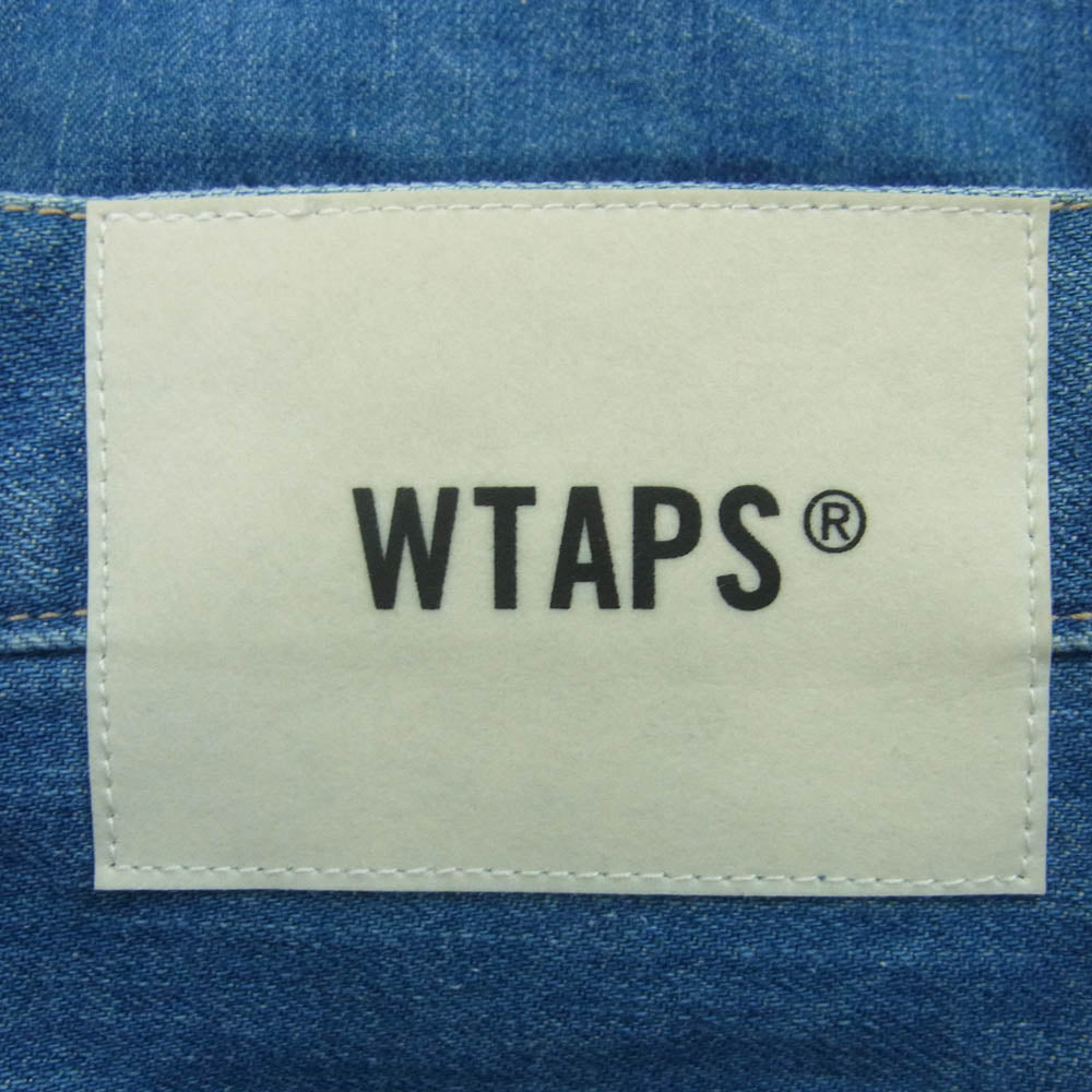 WTAPS ダブルタップス 21AW 212WVDT-PTM06 BLUES BAGGY 02 TROUSERS COTTON DENIM デニム パンツ インディゴブルー系 01【中古】