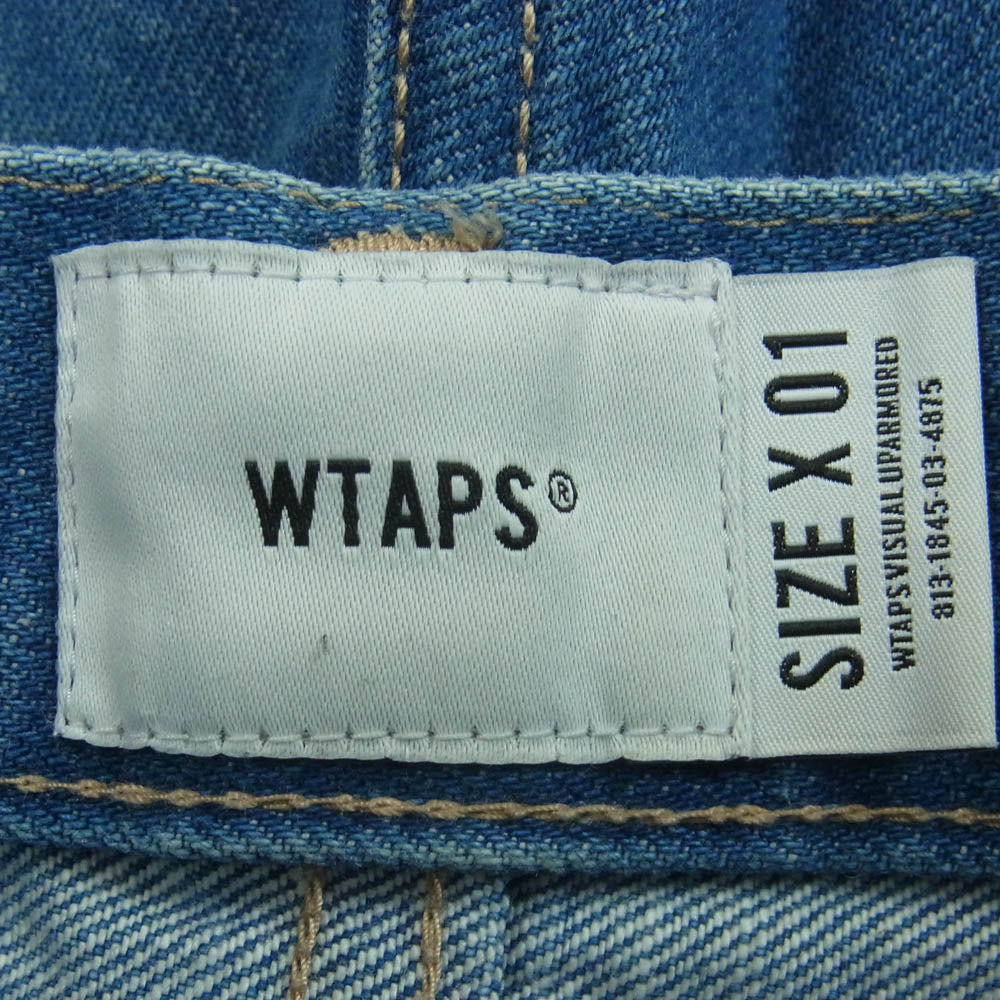 WTAPS ダブルタップス 21AW 212WVDT-PTM06 BLUES BAGGY 02 TROUSERS COTTON DENIM デニム パンツ インディゴブルー系 01【中古】
